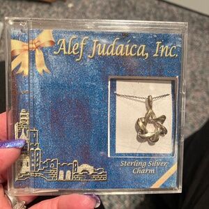 Beautiful Sterling, silver star of DAVID charm necklace